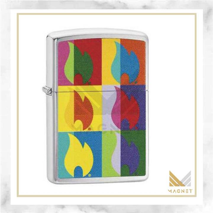 فندک زیپو ABSTRACT FLAME DESIGN 29623